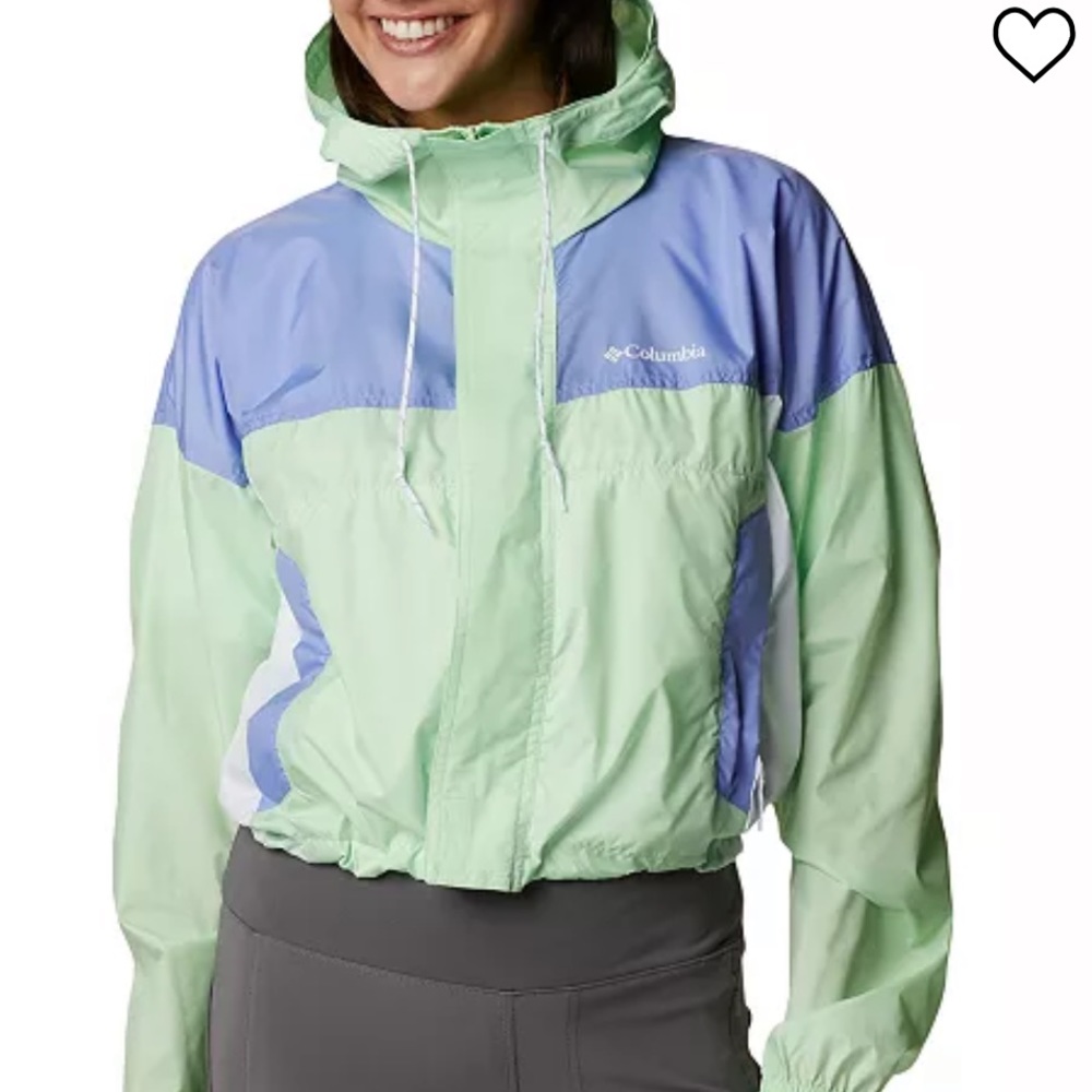 NWT ✨ Columbia Pastel Cropped Windbreaker